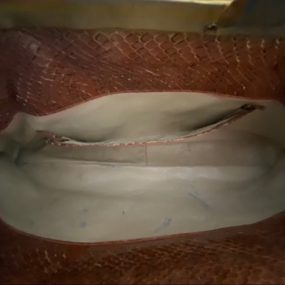 Vintage Snake Skin Purse Satchel Bag - Picture 11 of 14